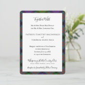 Invitation MacDonald Clan Tartan Scottish Plaid (Debout devant)