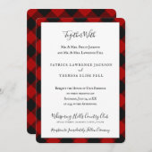 Invitation MacGregor | Roy | Buffalo Plaid (Devant / Derrière)