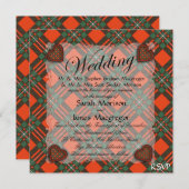 Invitation Macgregor Scottish clan tartan - Plaid (Devant / Derrière)