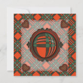 Invitation Macgregor Scottish clan tartan - Plaid (Dos)