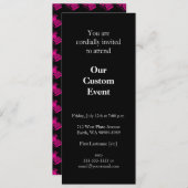 Invitation Machine à écrire Magenta Type (Devant / Derrière)