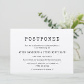 Invitation machine à écrire minimaliste simple mariage différ (Debout devant)