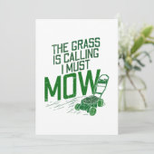 Invitation Machine à gazon (Debout devant)