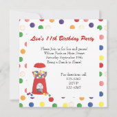 Invitation Machine à gumball (Devant)