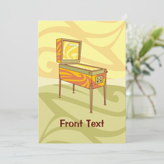 Invitation Machine à Pinball (Debout devant)