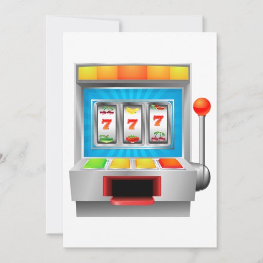 Invitation Machine à sous (Devant)