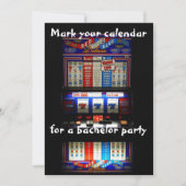 Invitation Machine à sous de la fête de baccalauréat (Devant)