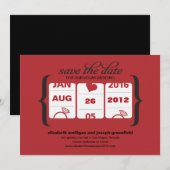 Invitation Machine à Sous Enregistrez la Date - Mariage (Devant / Derrière)