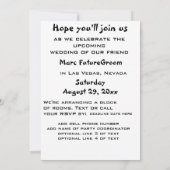 Invitation Machine à sous pour enterrement de vie de garçon (Dos)