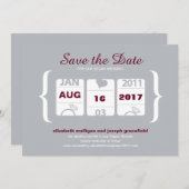 Invitation Machine à Sous Save the Date - Mariage (Devant / Derrière)