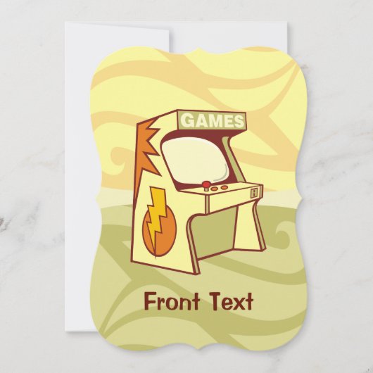 Invitation Machine d'arcade (Devant)