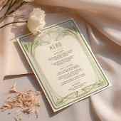 Invitation Mackintosh Trees in Bloom Vintage Wedding Menus