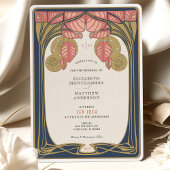 Invitation Mackintosh vintages dans le Mariage en fleurs