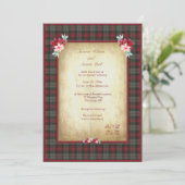 Invitation MacLachlan Tartan Plaid Garden Wedding (Debout devant)
