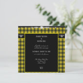 Invitation MacLachlan Tartan Plaid Mariage (Debout devant)