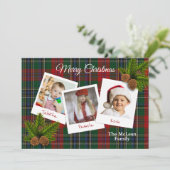 Invitation MacLean Clan Plaid Noël Multi-Carte photo (Debout devant)