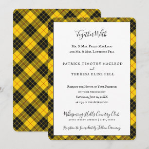 Invitation MacLeod Clan Tartan Scottish Plaid