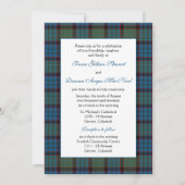 Invitation MacNichol Chasse Tartan Mariage (Devant)