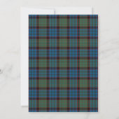 Invitation MacNichol Chasse Tartan Mariage (Dos)