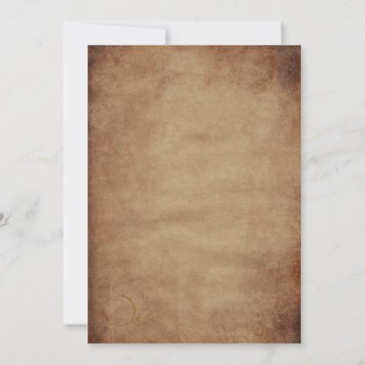 Invitation Maçonnerie de franc-maçonnerie rustique noir (Dos)