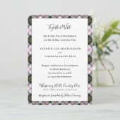 Invitation MacPherson Clan Tartan Scottish Plaid (Debout devant)