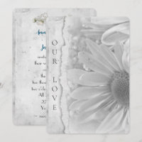 Macro mariage Daisy Avec Bordure Bord Tordu