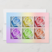 Invitation Macro Rainbow Roses (Dos)