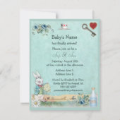 Invitation Mad Hatter Sip & See Baby shower (Dos)