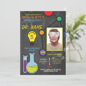 Invitation Mad Science Boys filles Anniversaire Atoms Invitat (Debout devant)
