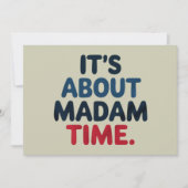 Invitation Madame la Présidente Élection 2024 Vote démocrate  (Devant)