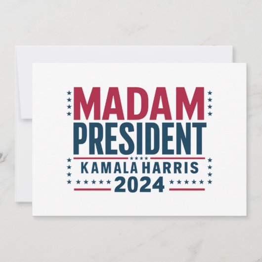 Invitation Madame la Présidente Kamala Harris 2024 Vote Democ (Devant)