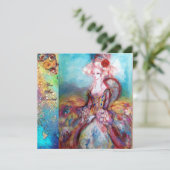 Invitation MADAME POMPADOUR , Costume de fête doré classe (Debout devant)