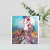 Invitation MADAME POMPADOUR Métallisé Argenté (Debout devant)