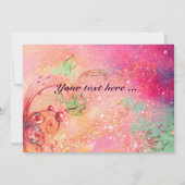 Invitation MADAME POMPADOUR, Soirée Costume Or Classique (Dos)