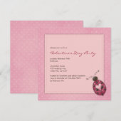 Invitation Madame : Valentine's Day Fête Invite (Devant / Derrière)