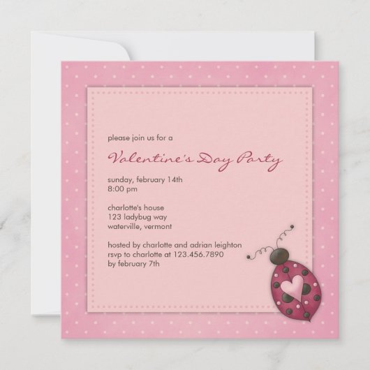 Invitation Madame : Valentine's Day Fête Invite (Devant)