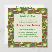 Invitation Madame verte Turtle Graduation Announcement (Devant / Derrière)