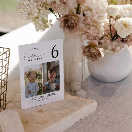 Invitation MADDIE When We Were Table Numbers