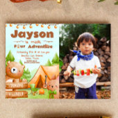 Invitation Made Four Adventure - Camping avec photo