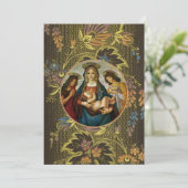 Invitation Madone à l'Enfant de Botticelli (Debout devant)