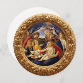 Invitation Madone du Magnificat de Sandro Botticelli (Devant / Derrière)