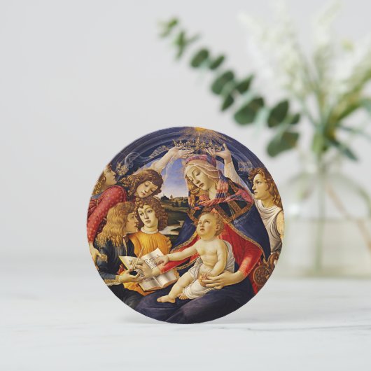 Invitation Madone du Magnificat de Sandro Botticelli (Debout devant)