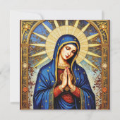 Invitation Madone en mosaïque (Devant)