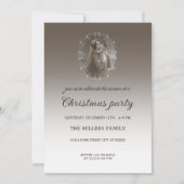 Invitation Madone et Enfant Vintage avec cadre argenté (Devant)