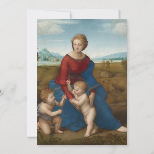 Invitation Madonna dans Meadow Raphael (Devant)