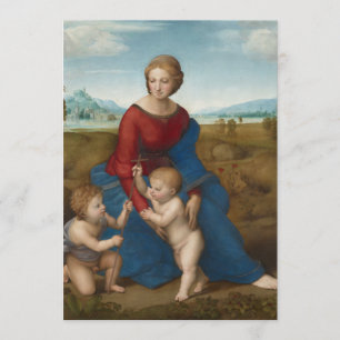 Invitation Madonna dans Meadow Raphael