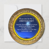 Invitation Madonna de Magnificat Christmas Party Blue Gem (Dos)