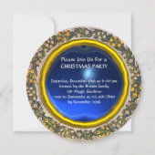 Invitation MADONNA, ENFANT ET ANGES Sapphire Bleu Noël (Dos)