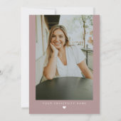 Invitation MAEVE Rose Gold Blush Médicale RN Nurse Graduation (Dos)