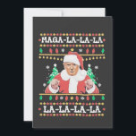 Invitation Maga La La La Trump Noël Inauguration 47e<br><div class="desc">trump vance,  donald trump,  élection 2024,  pull de noël,  laide xmassweater,  santa claus,  président,  maga,  Inauguration, </div>